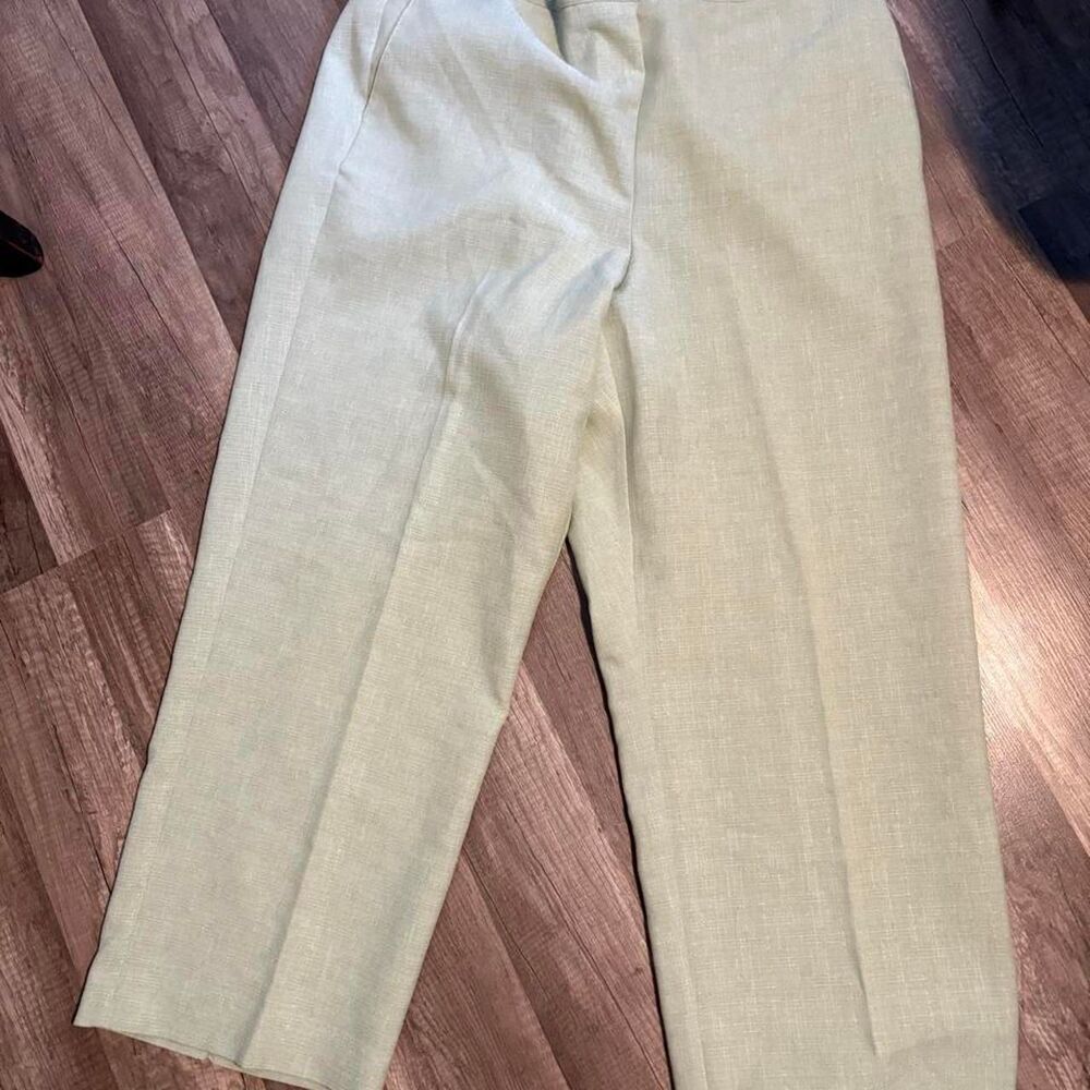 Alfred-dunner Women's Cream and Green Trousers
